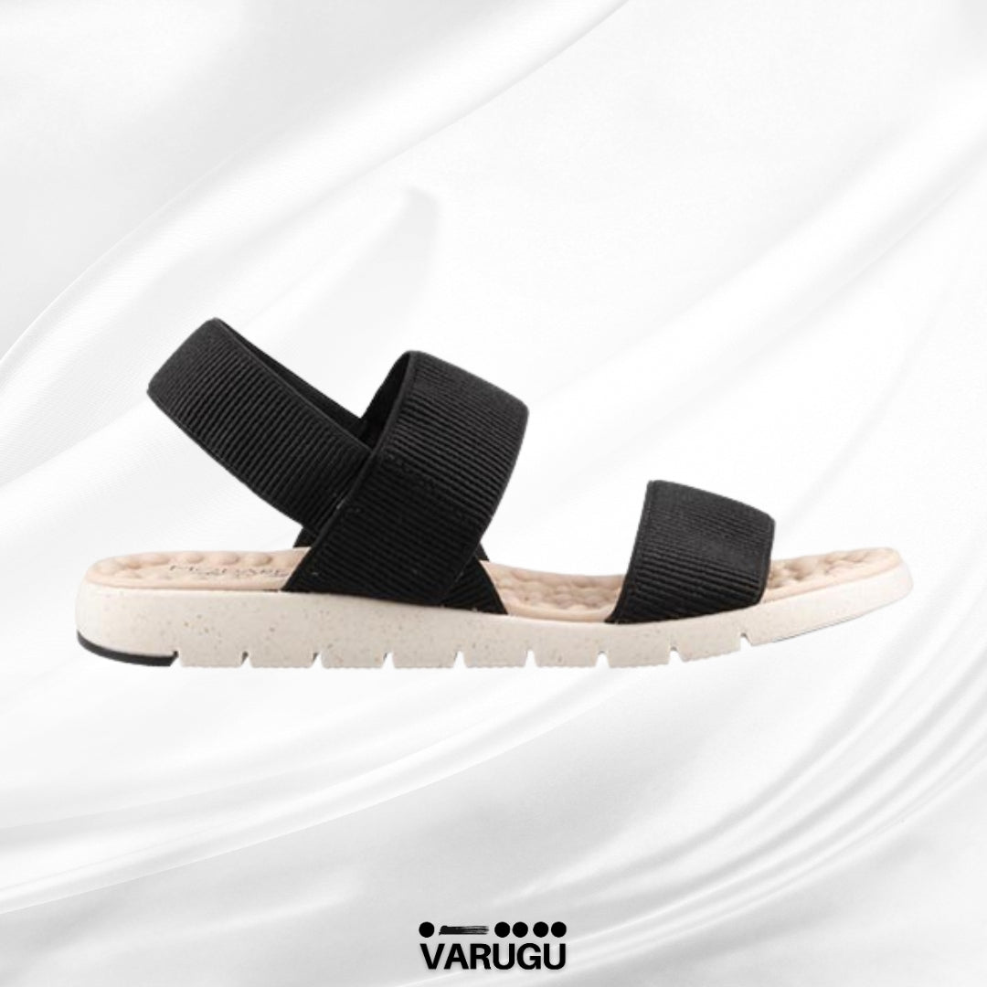 Sandalias negras con plantilla acolchada