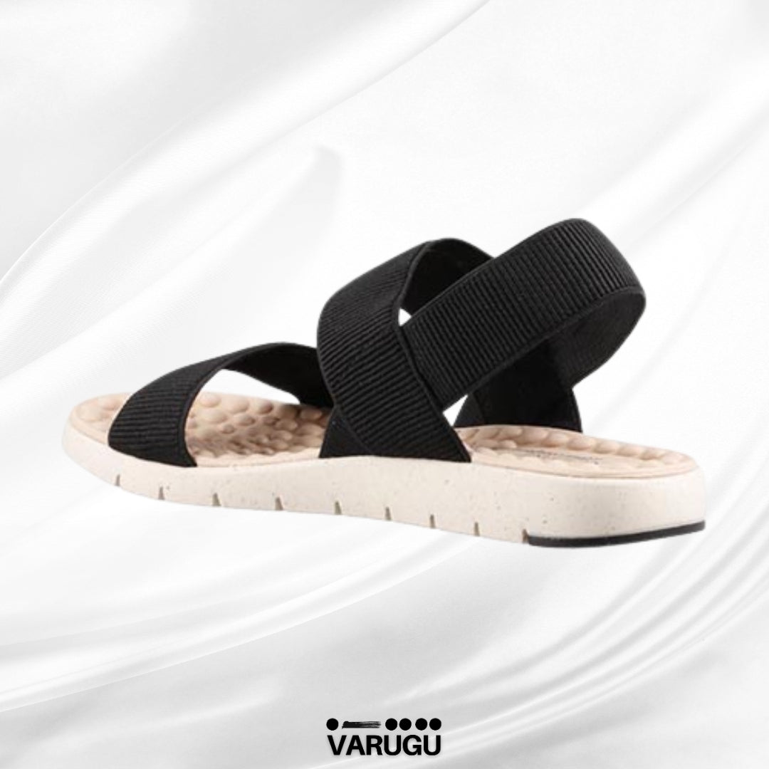 Sandalias negras con plantilla acolchada