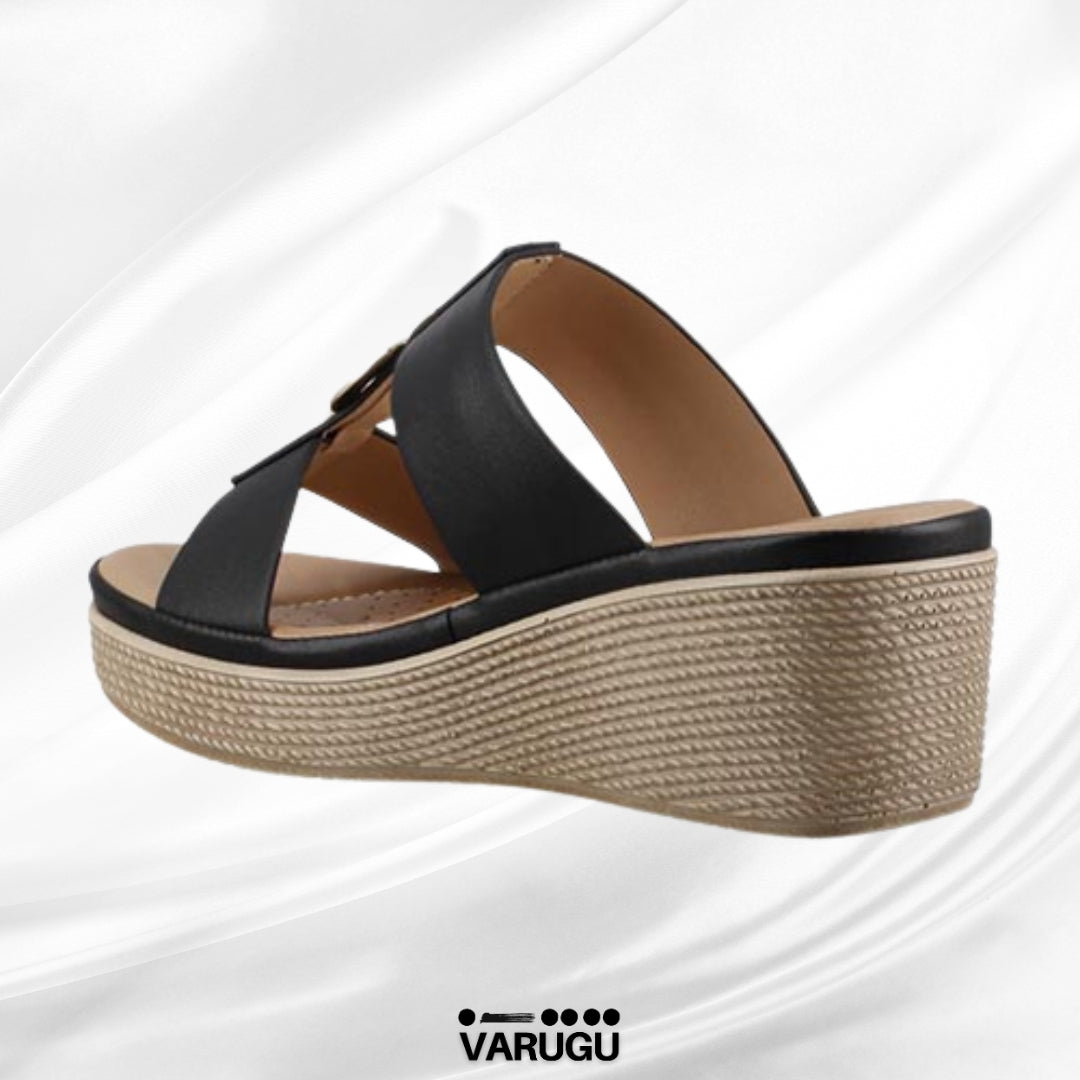 Sandalias casuales y elegantes color negro