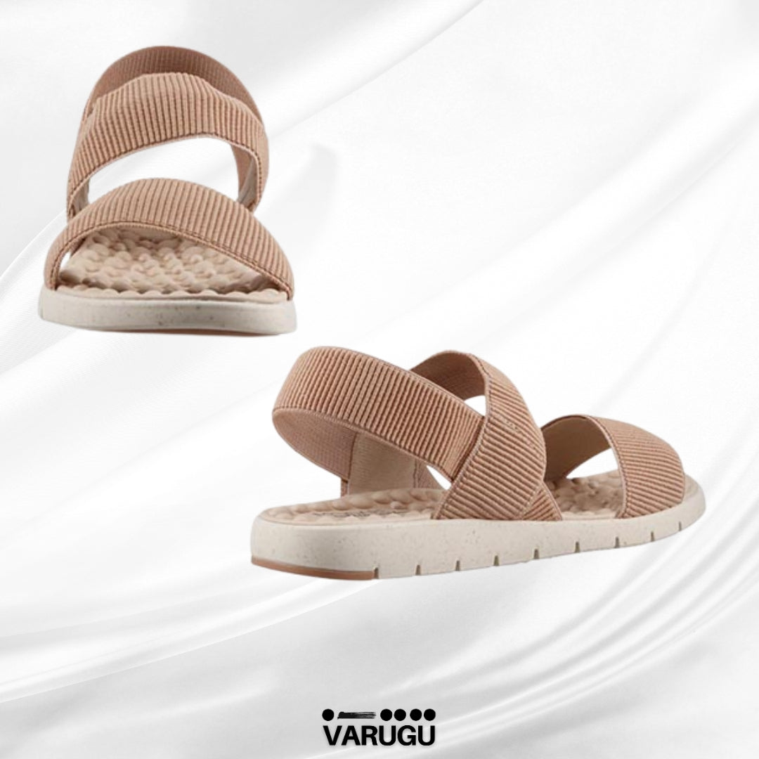 Sandalias flexibles color maquillaje