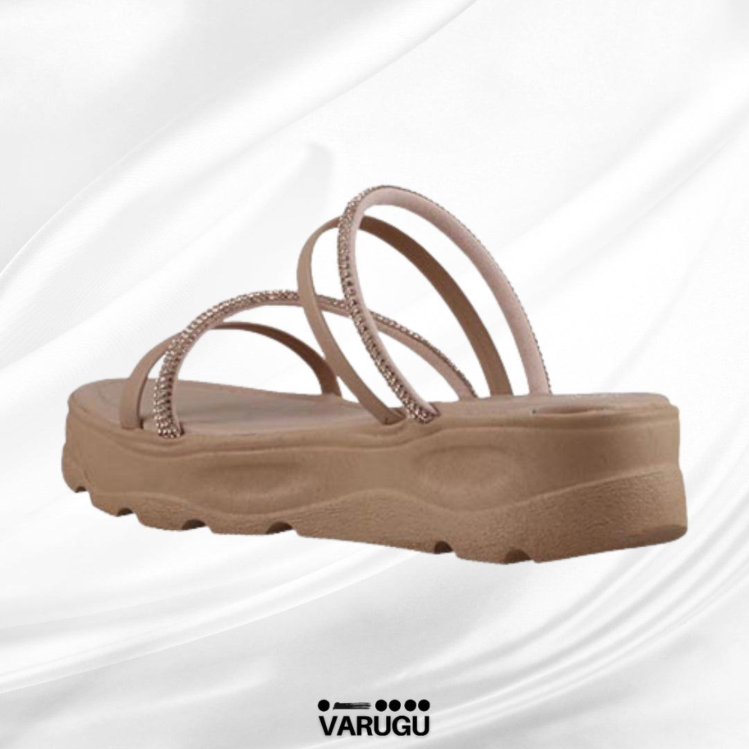 Sandalias color maquillaje y suela ranil