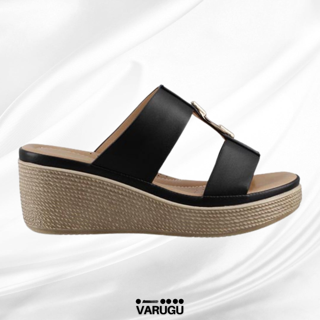 Sandalias casuales y elegantes color negro