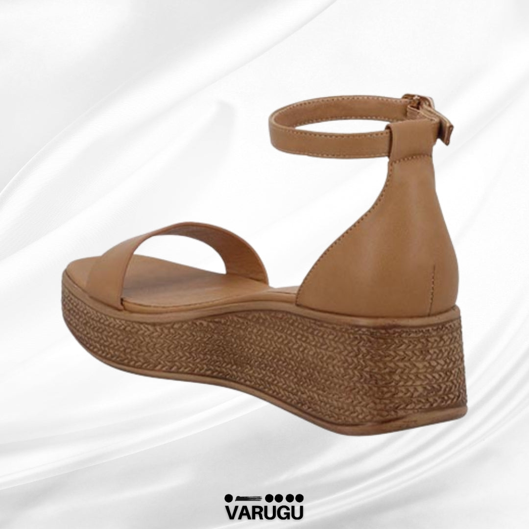 Sandalias color tan con plantilla acolchada