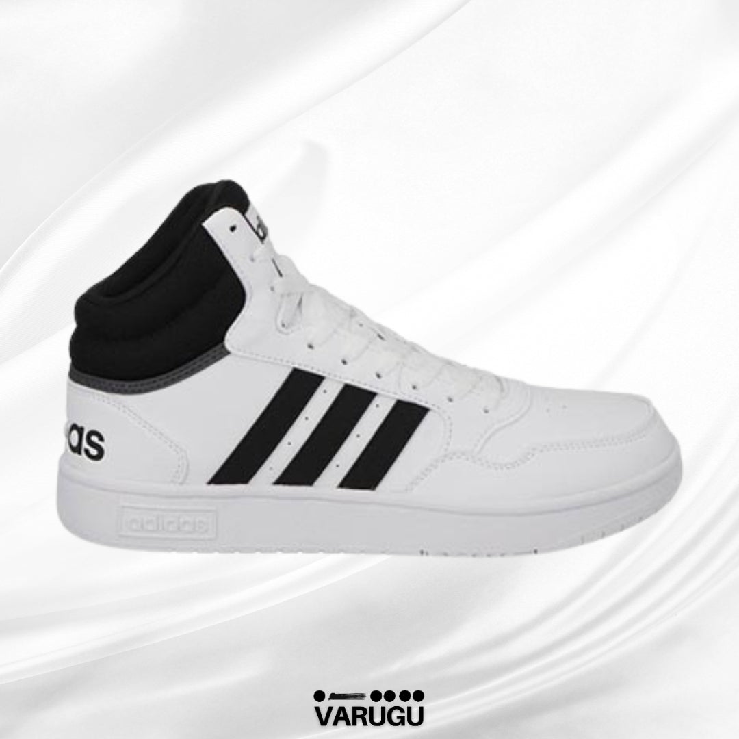 Tenis ADIDAS blancos con negro para caballero