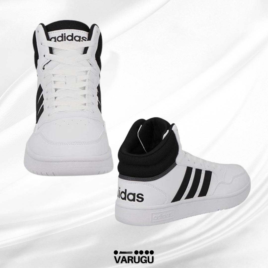 Tenis ADIDAS blancos con negro para caballero