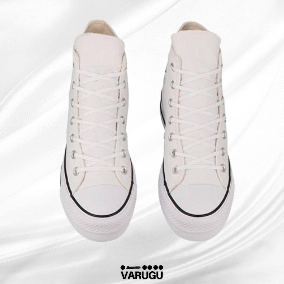 Tenis CONVERSE altos blancos tipo botín mujer