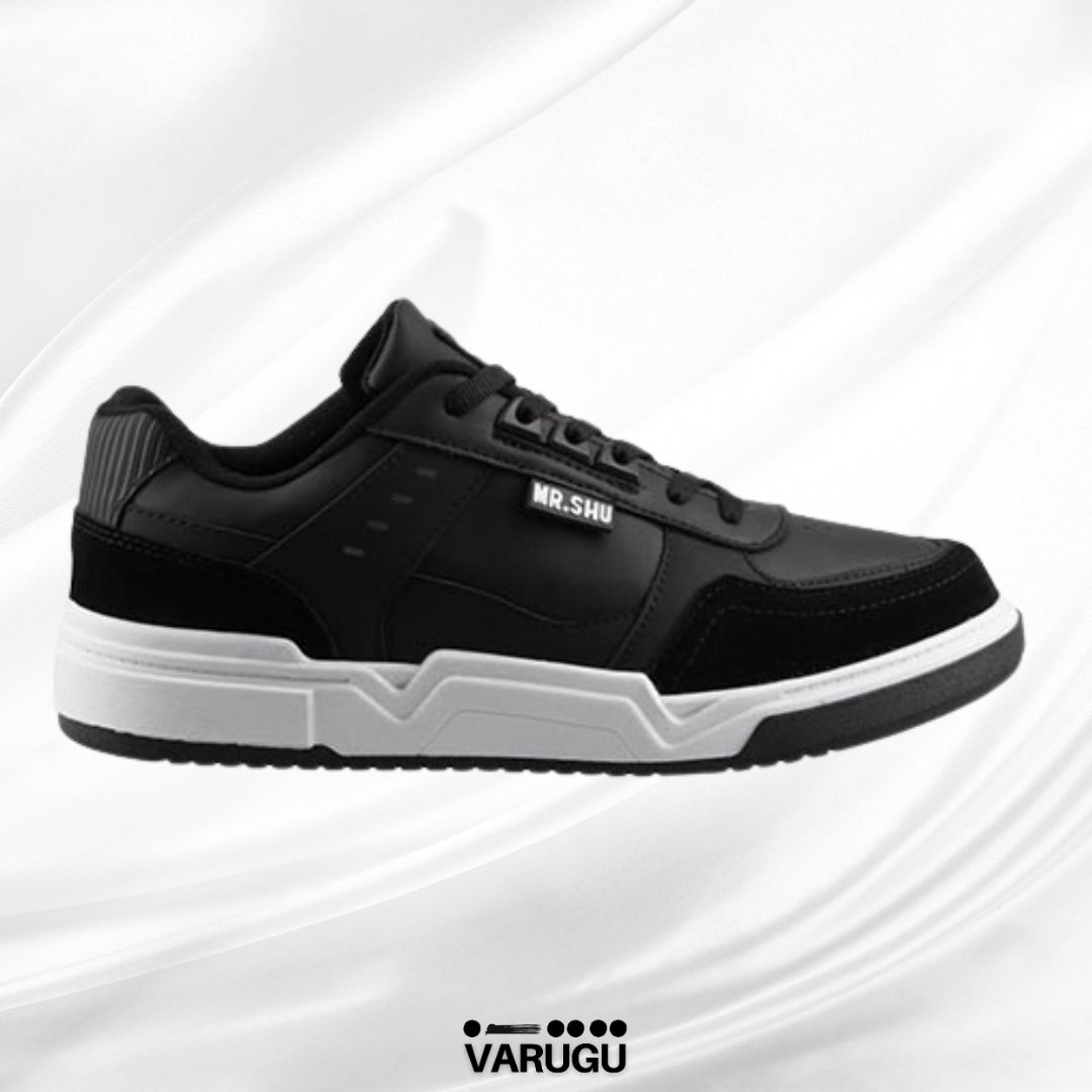 Tenis MR SHU color negro con blanco para caballero