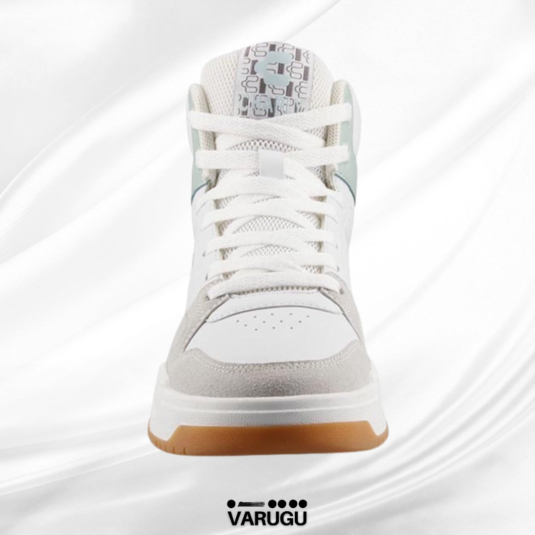 Tenis Charly blanco con beige y verde mujer