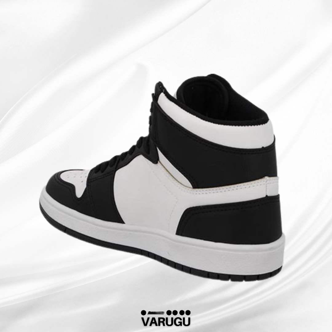 Tenis blancos con negro para dama urbano