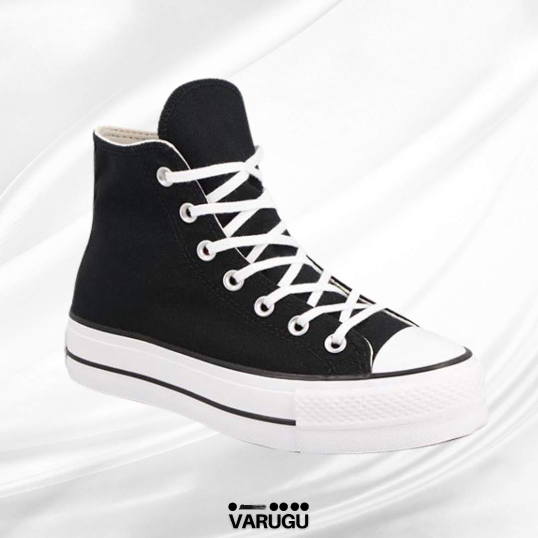 Tenis CONVERSE estilo botín negros mujer