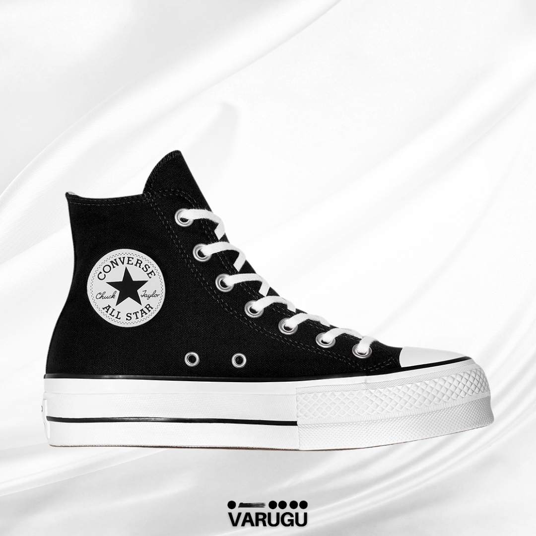 Tenis CONVERSE estilo botín negros mujer