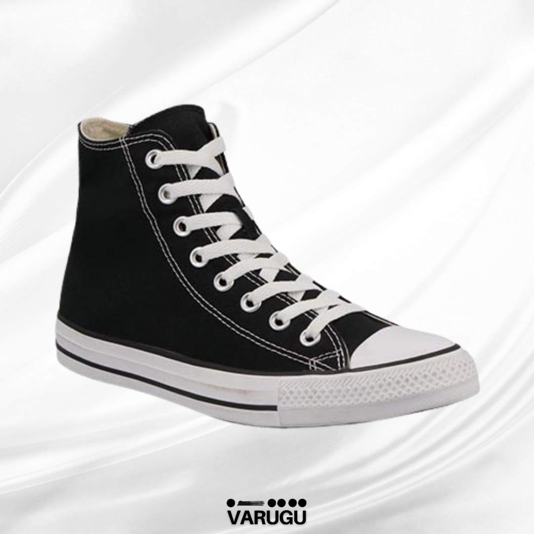 Tenis CONVERSE tipo botín negros de mujer