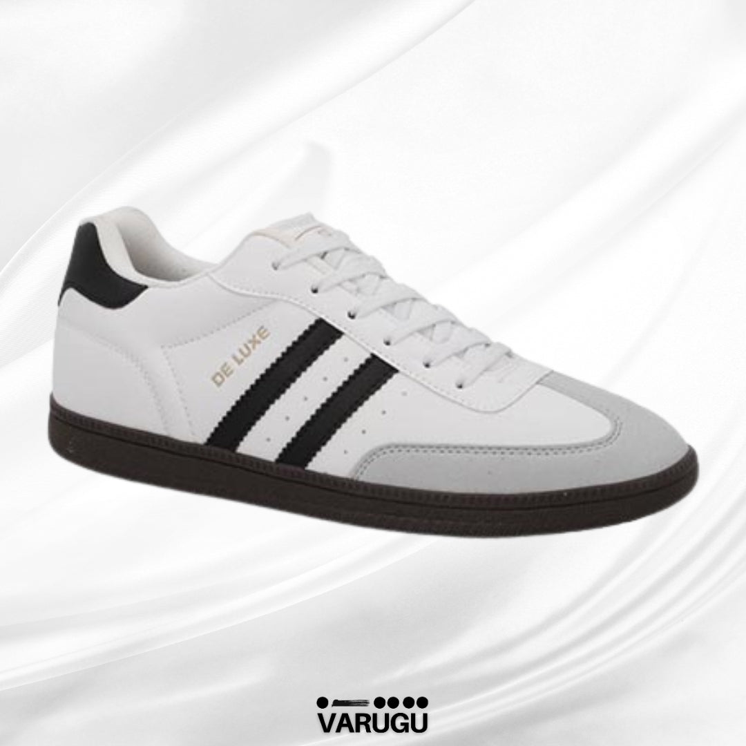 Tenis HGN color blanco ajustable con agujetas para caballero