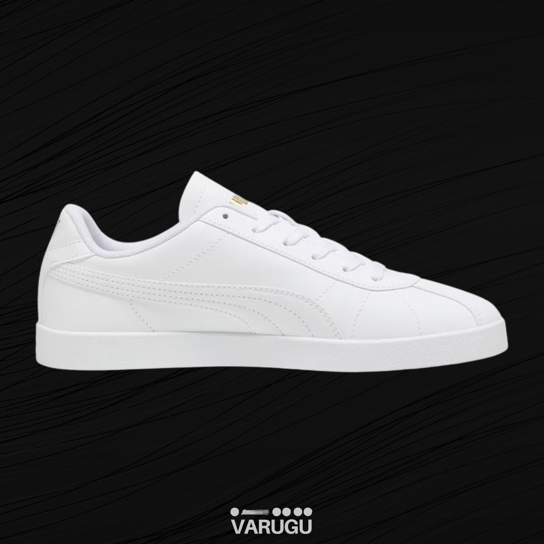 Tenis PUMA blancos con oro para hombre