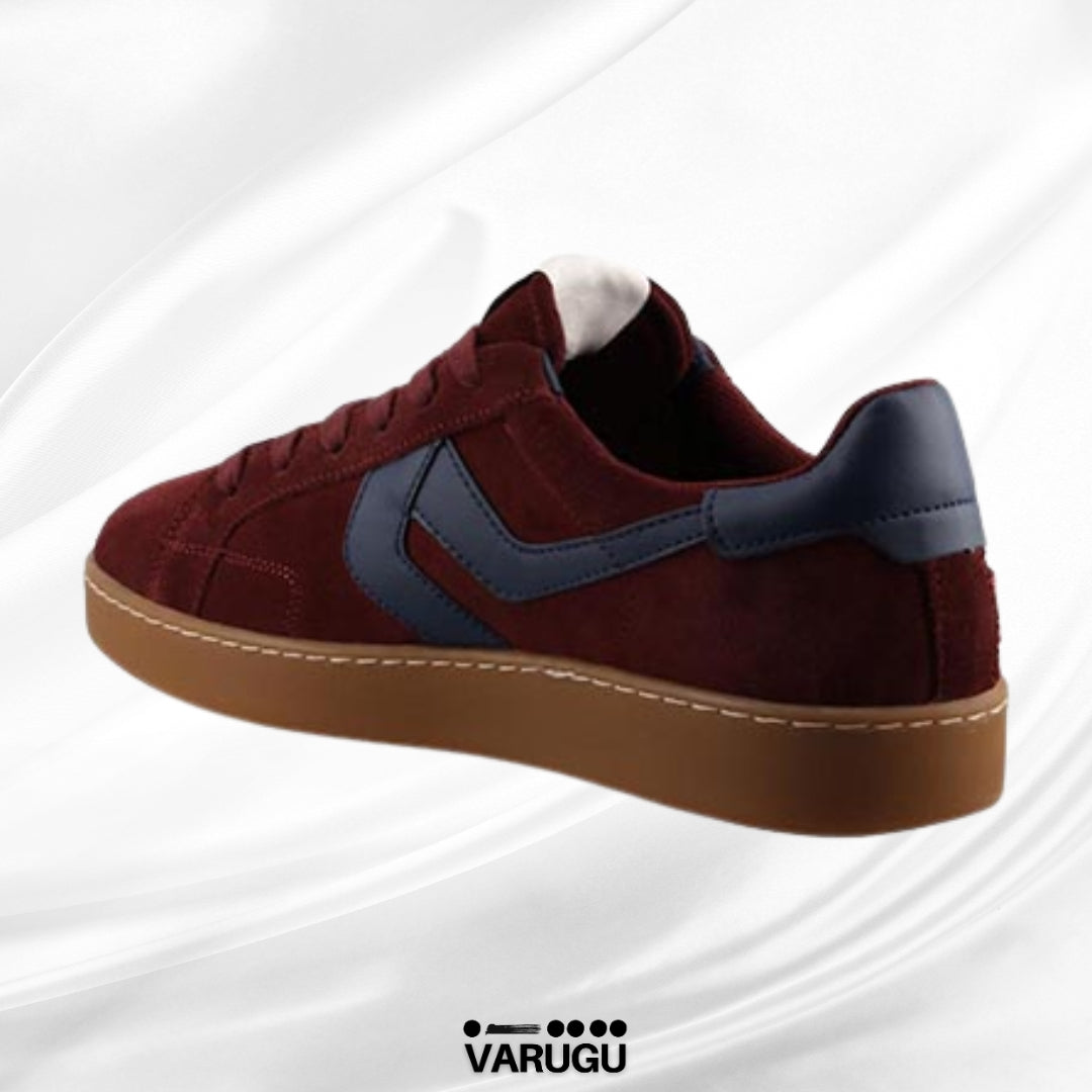 Tenis LEVIS elegantes color rojo vino para hombre