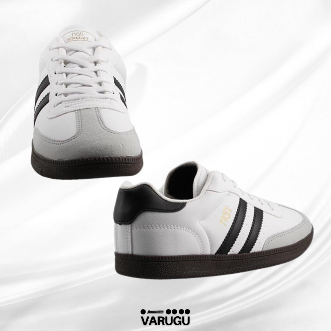 Tenis HGN blancos con negro para dama