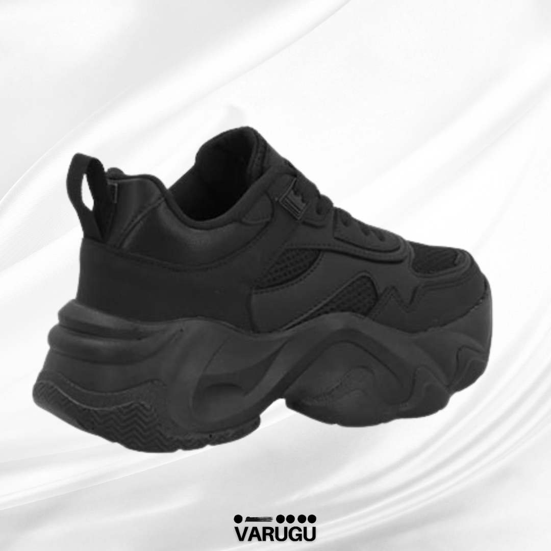 Tenis negros altos para dama color negro