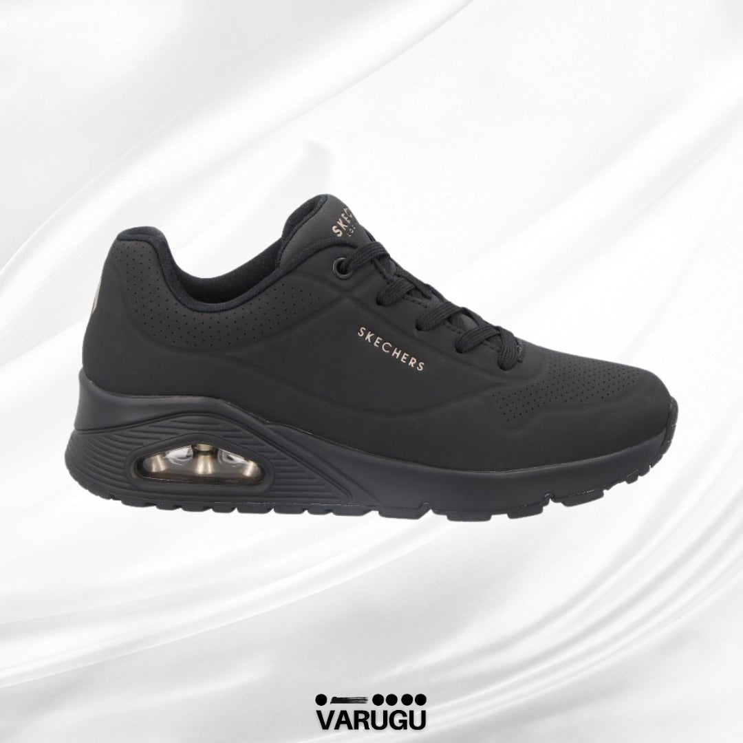 Tenis SKECHERS negros cómodos mujer