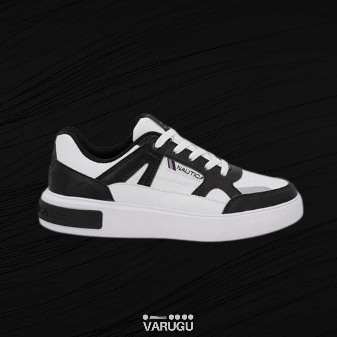 Tenis NAÚTICA blanco con negro de mujer