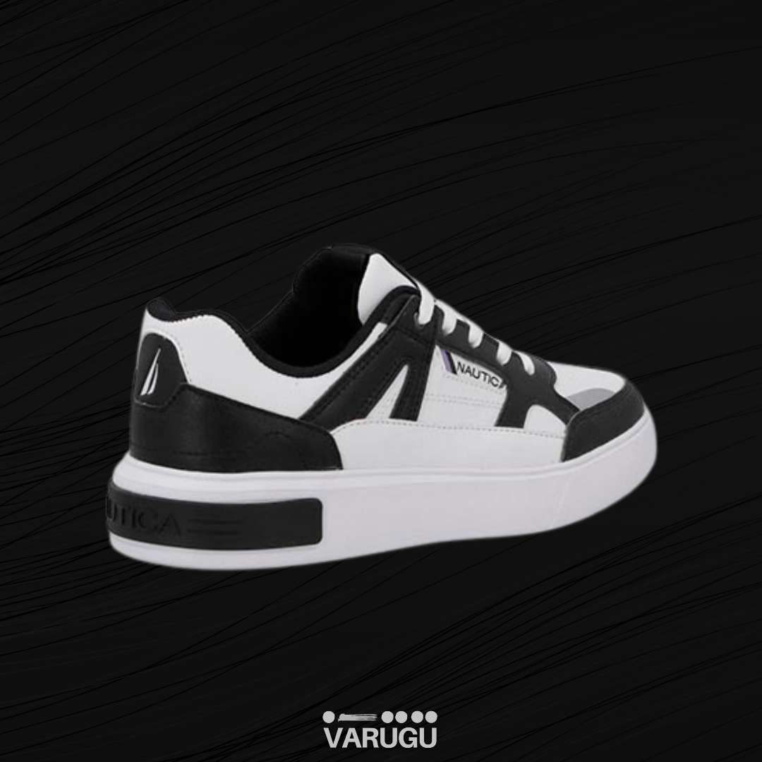 Tenis NAÚTICA blanco con negro de mujer