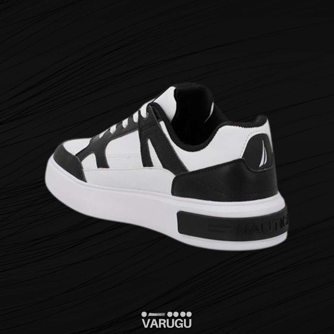 Tenis NAÚTICA blanco con negro de mujer
