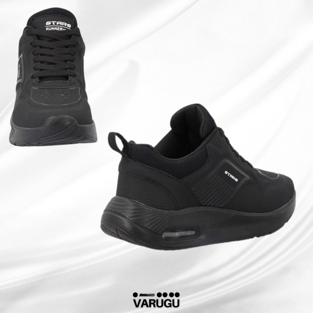 Tenis negros para mujer tipo sport