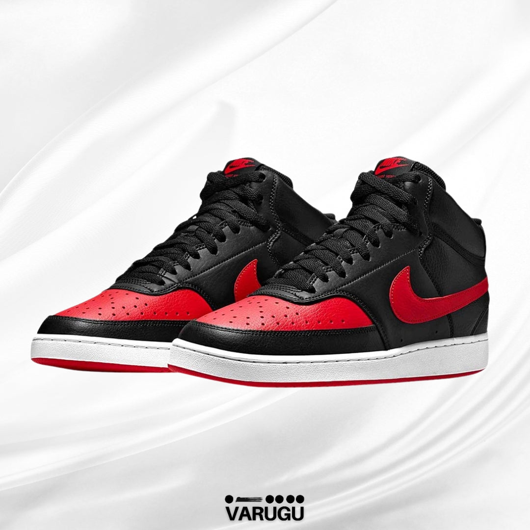 Tenis NIKE negros con rojo de botín