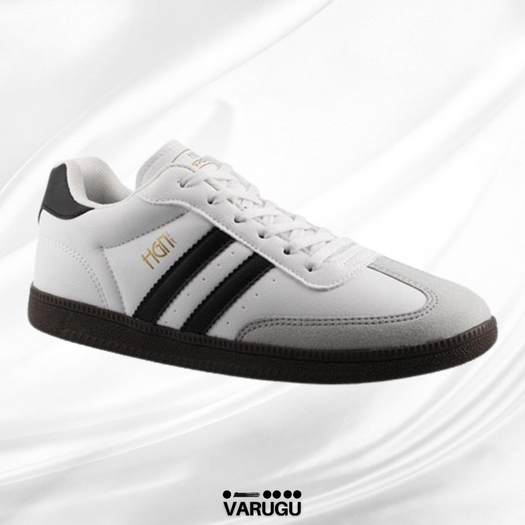 Tenis HGN blancos con negro para dama