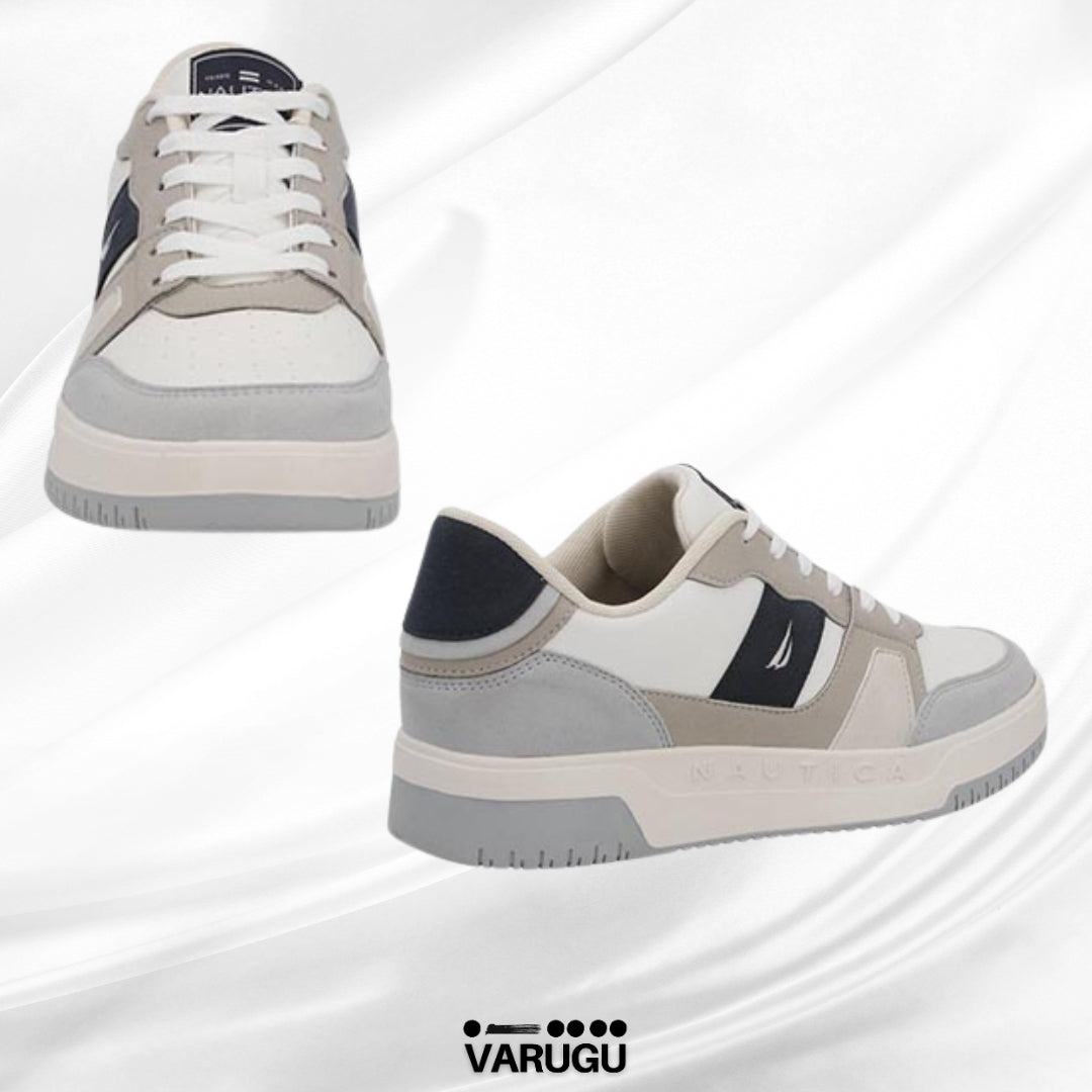 Tenis NAUTICA color marfil para caballero