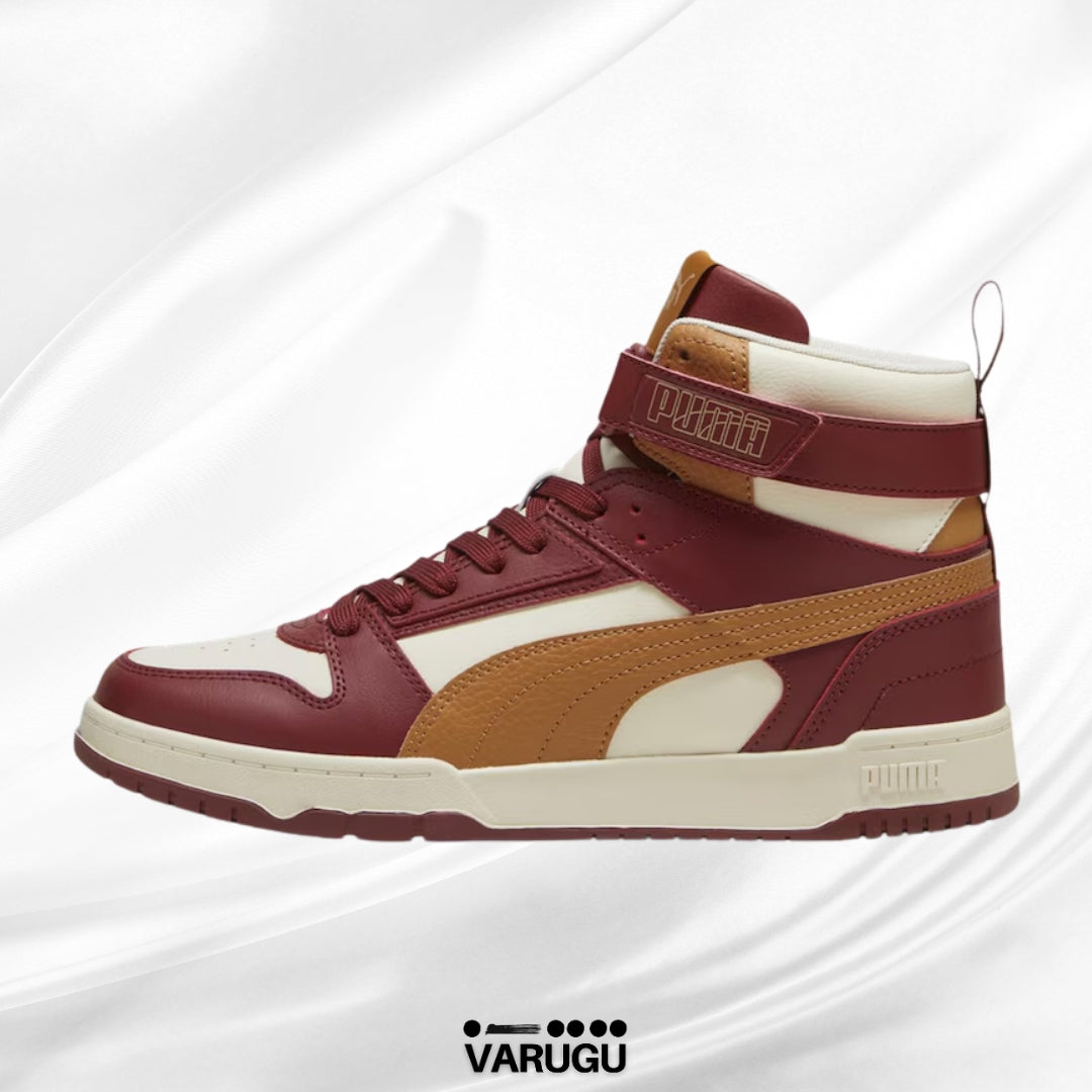 Tenis PUMA rojos con correa adhesiva para hombre