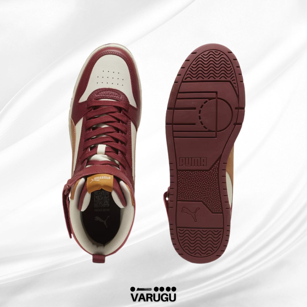 Tenis PUMA rojos con correa adhesiva para hombre