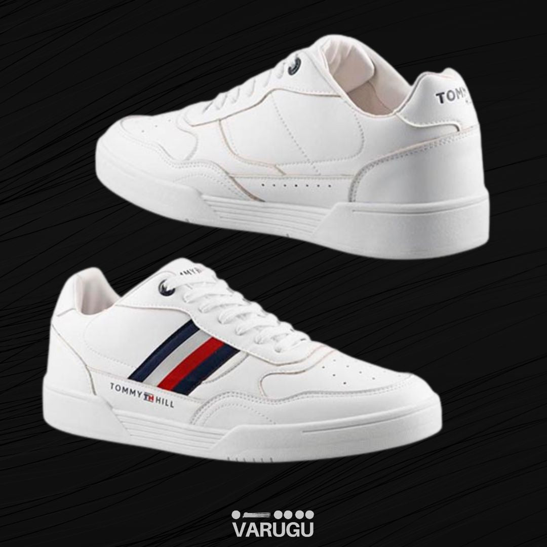 Tenis Tommy Hill franja azul y roja hombres