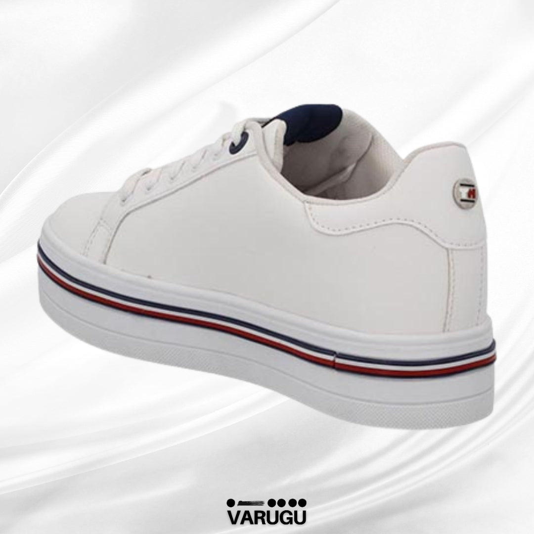 Tenis Tommy Hill rayas blancos mujer