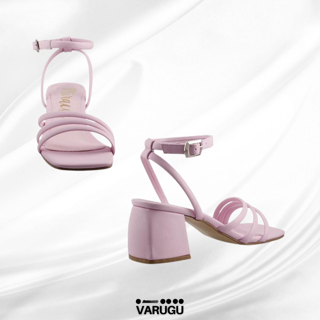 Zapatilla de tacón bajo, cómodas para dama