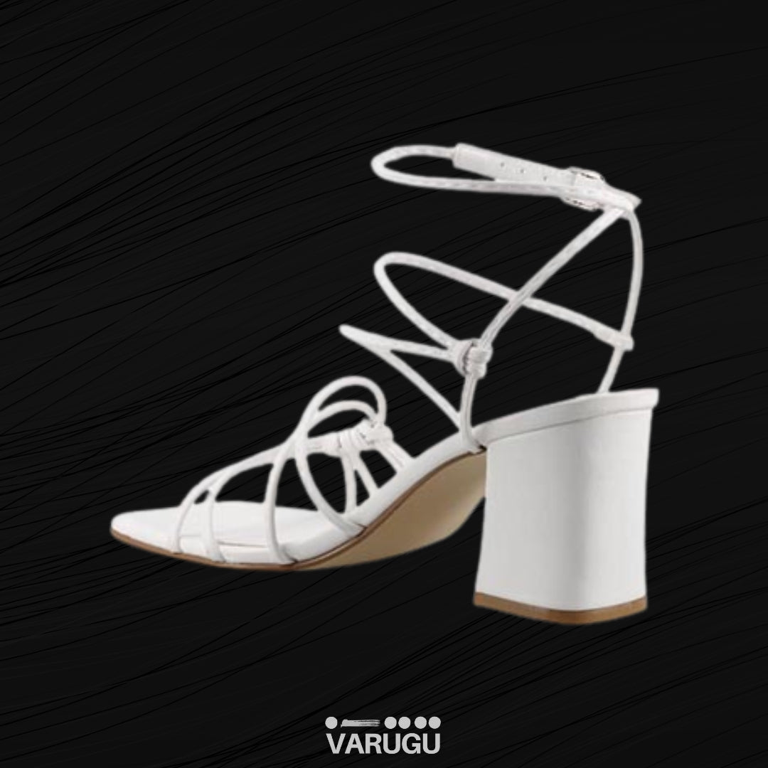 Zapatillas blancas de tiras para mujer