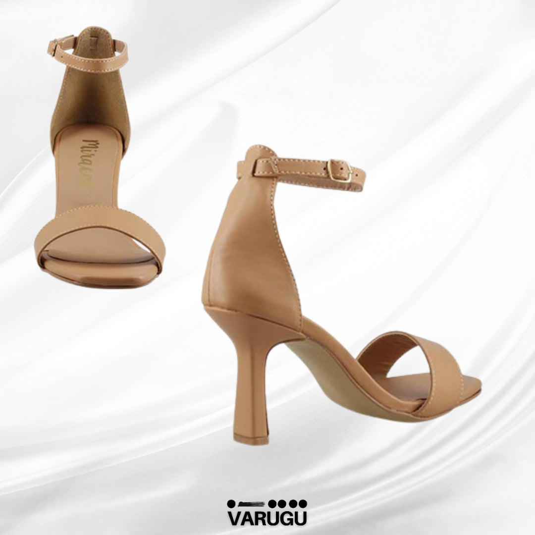 Zapatillas color avellana para dama