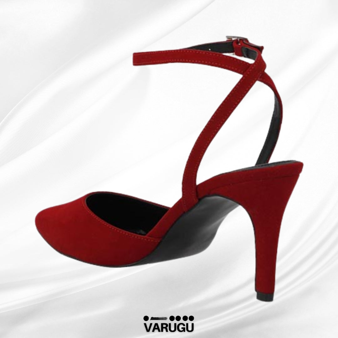 Zapatillas rojas con cinta ajustable