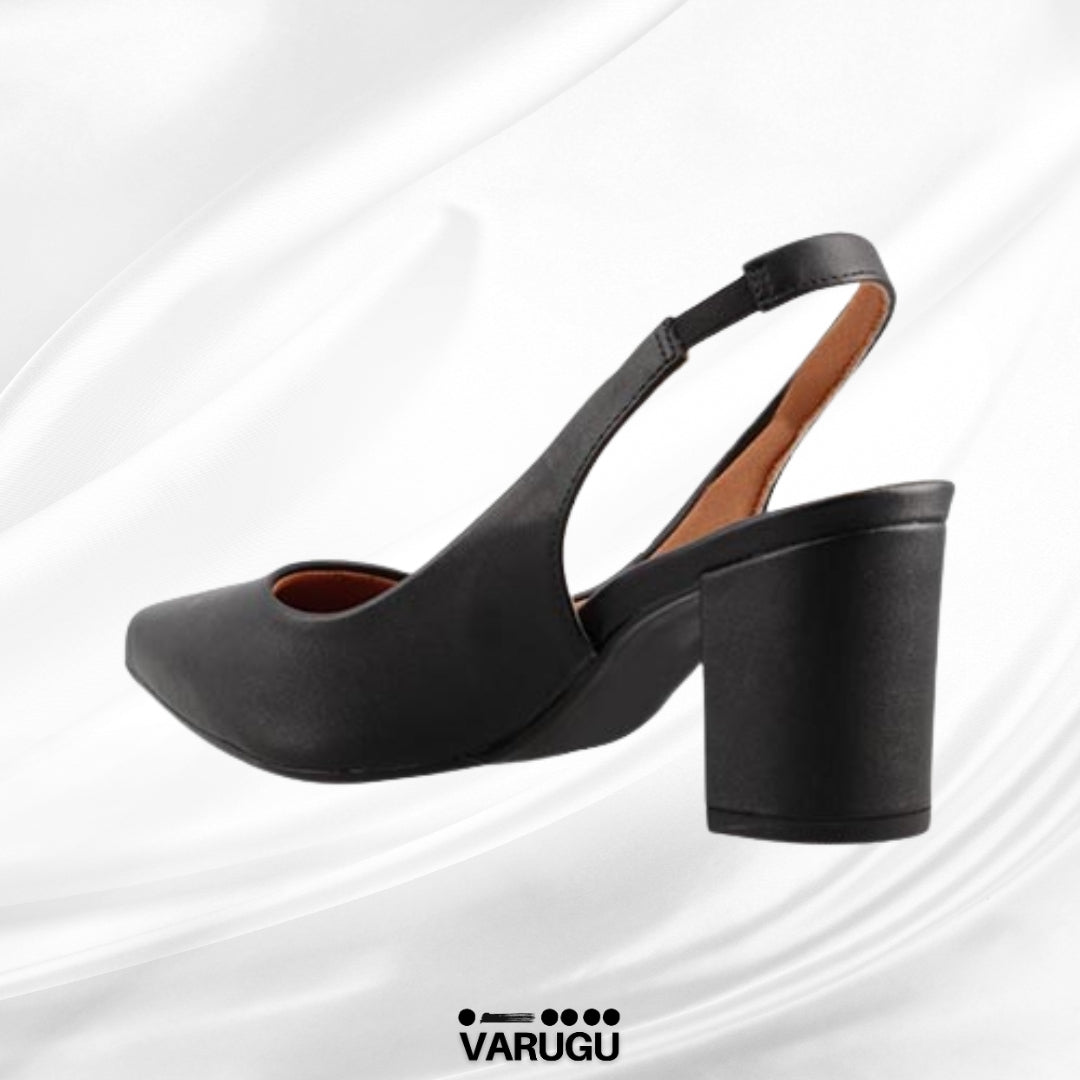 Zapatillas cómodas de tacón grueso