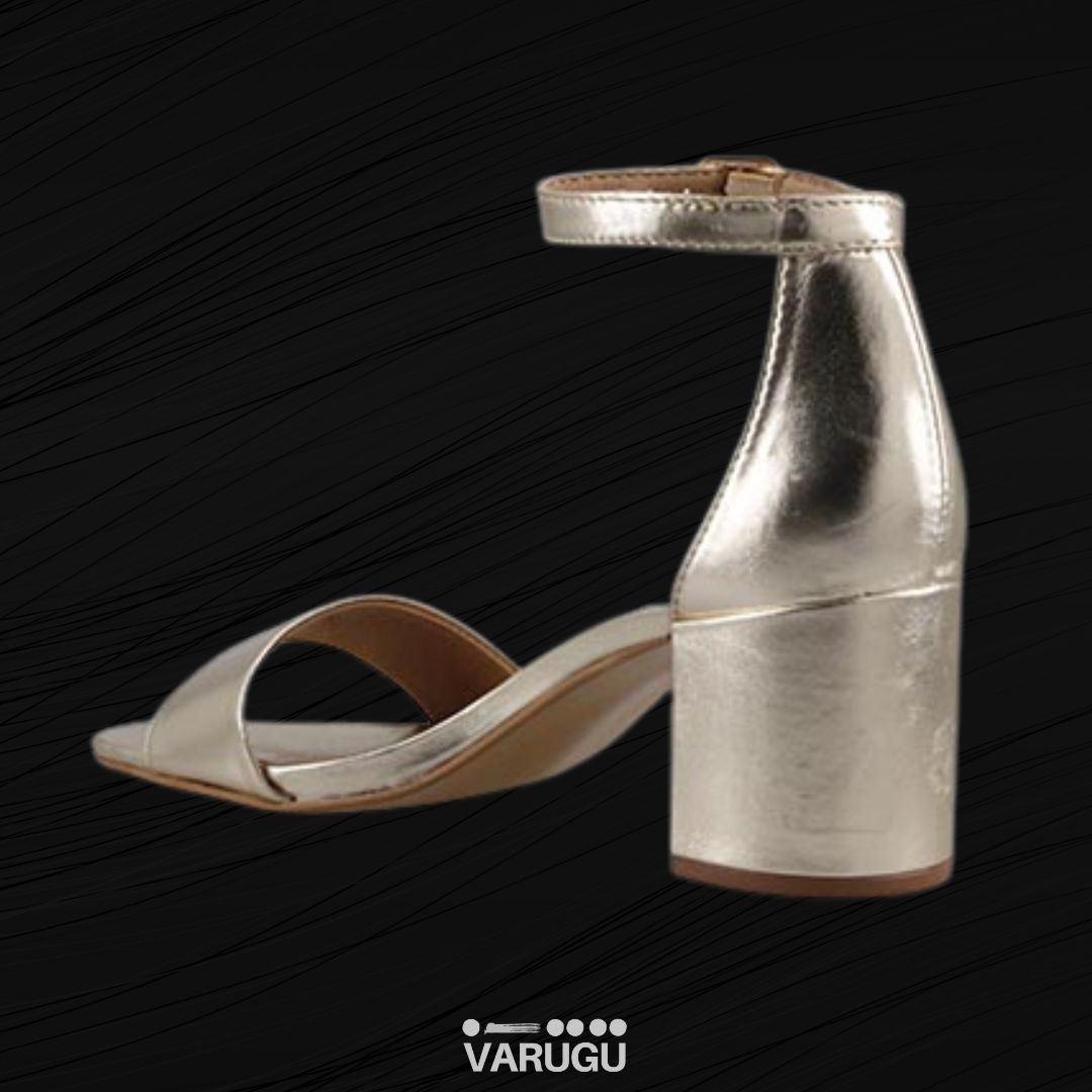 Zapatillas oro con cinturón