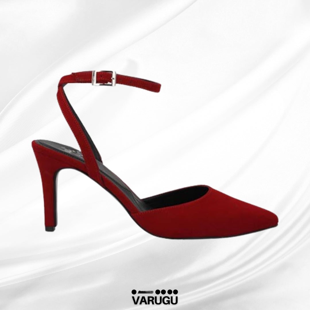 Zapatillas rojas con cinta ajustable