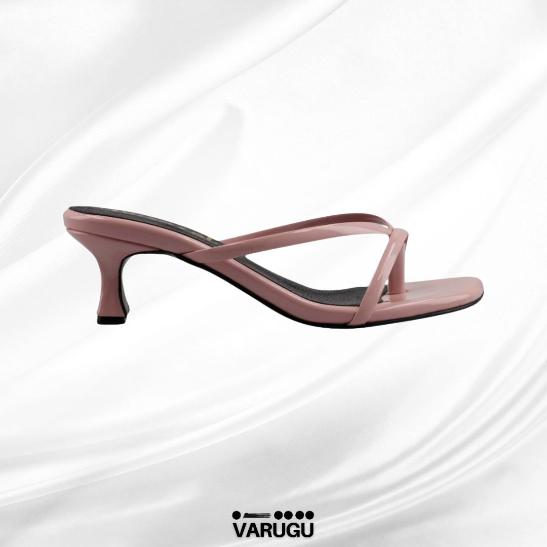 Tacones rosas cómodos tacón bajo