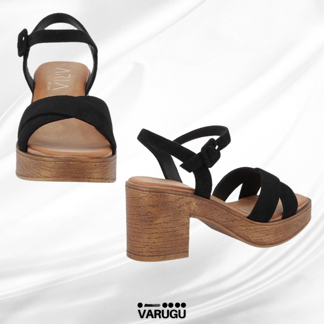 Zapatillas negras con plantilla acojinada
