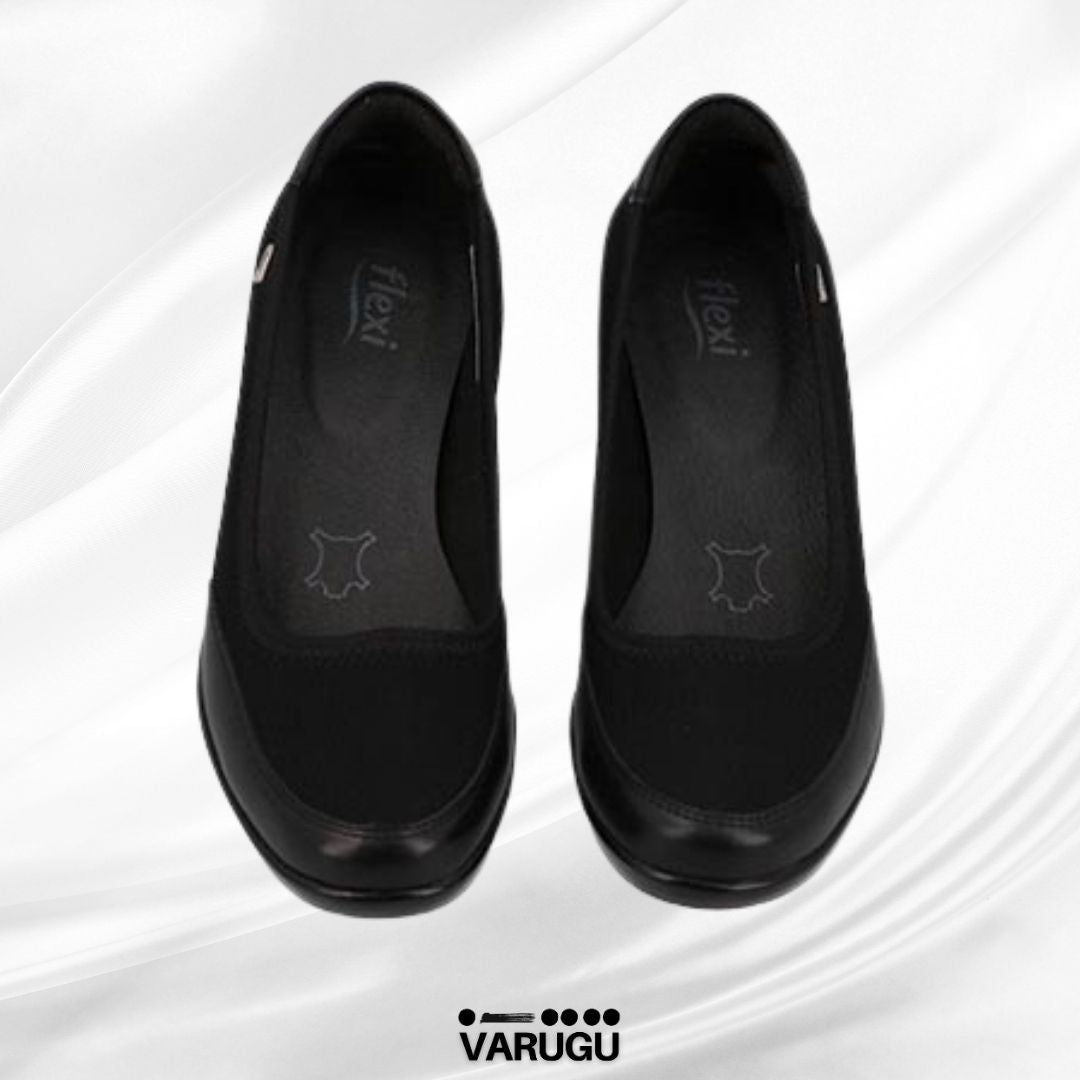 Zapatos Flexi altos negros para oficina