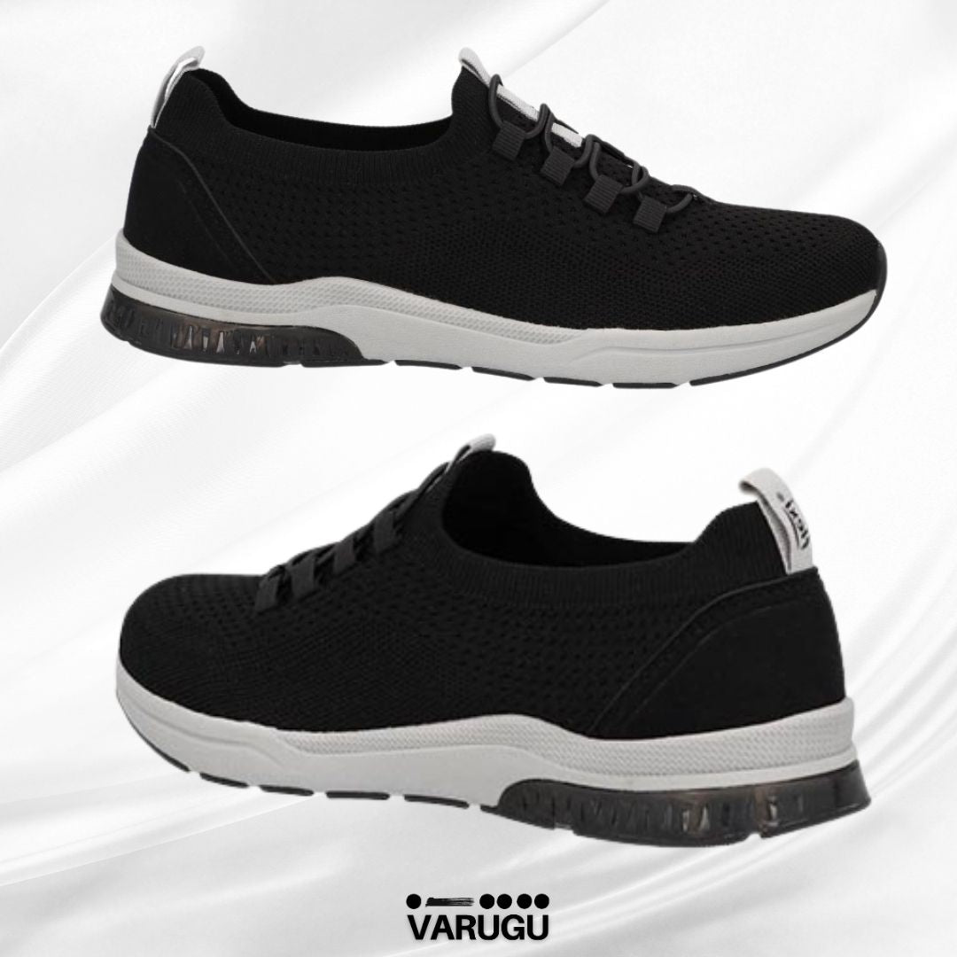 Zapatos flexi para mujer negros con agujetas