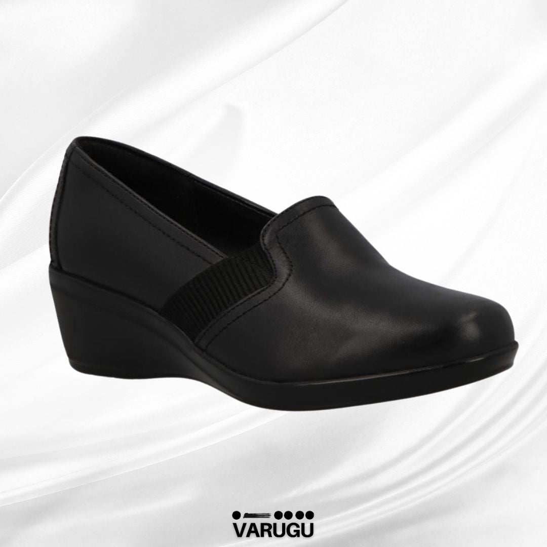 Comprar zapatos flexi negros de piel para trabajar