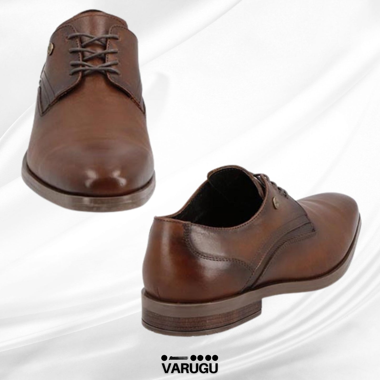 Zapato de piel nuez para caballero