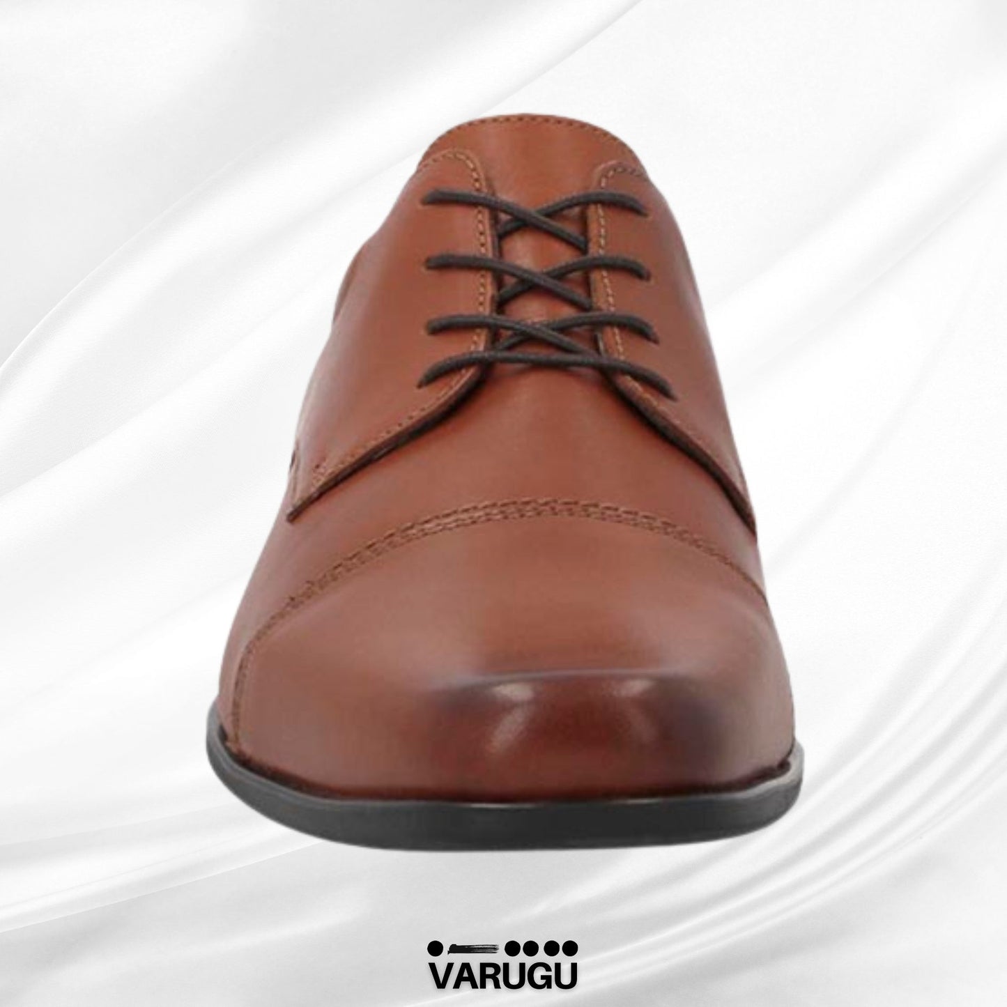 Zapatos FLEXI café con agujeta de piel para hombre
