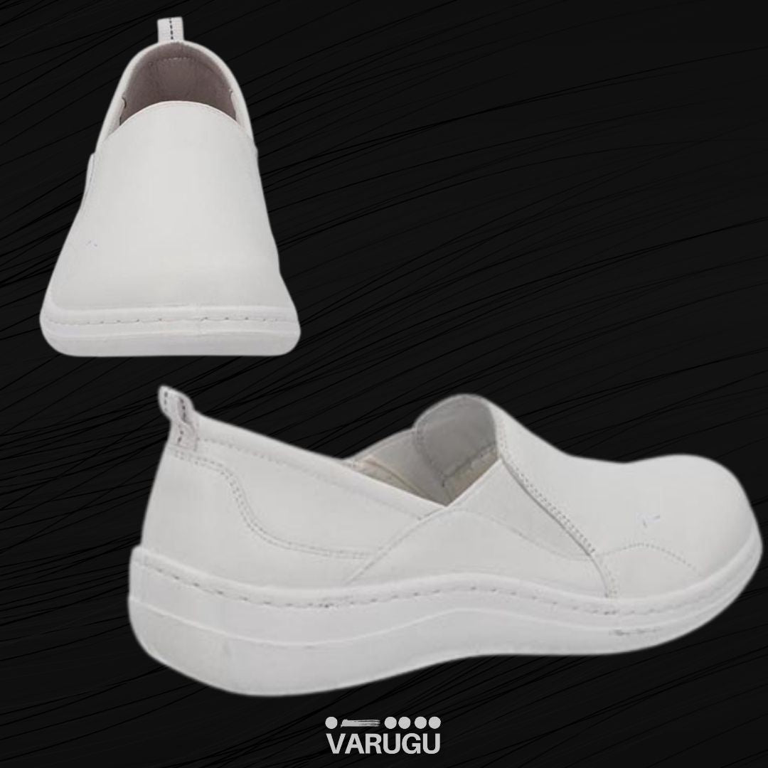 Zapatos Flexi blancos para trabajar en hospital o clínicas mujer