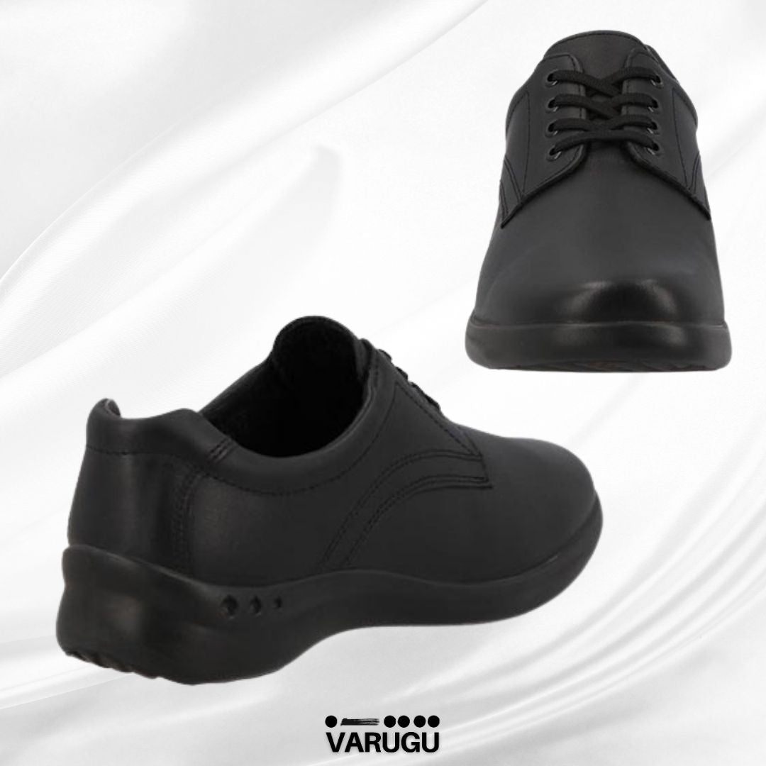 Zapatos Flexi con agujeta negros de mujer