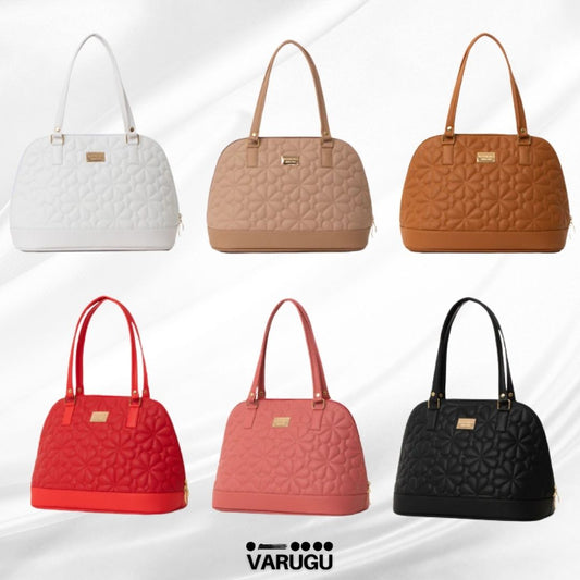 Bolsa con textura material tipo piel - Colores variados
